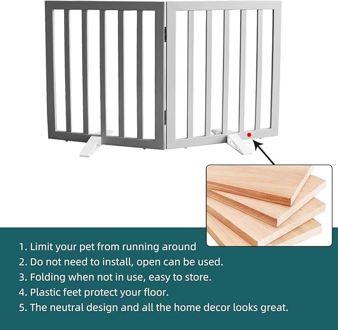 ZJSF Freestanding Indoor Dog Gate - Image 6