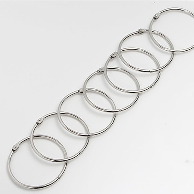 30Pcs Metal Binding Binder Rings Heavy Duty Document Rings - Image 7