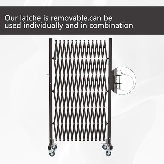 GYMTIME Metal Expandable Barricade, Portable Safety Barrier - Image 5