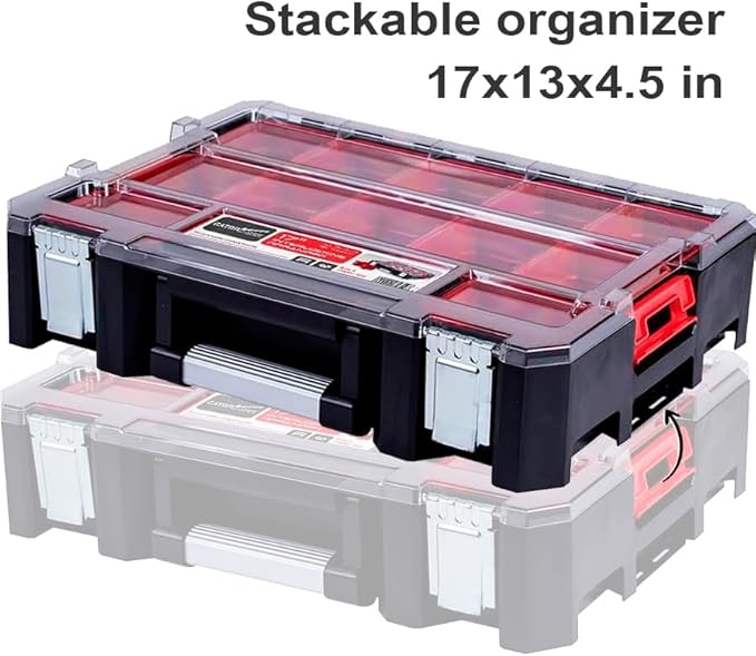Deep Tray Organizer Box – Heavy-Duty Tool Storage Case - Image 2
