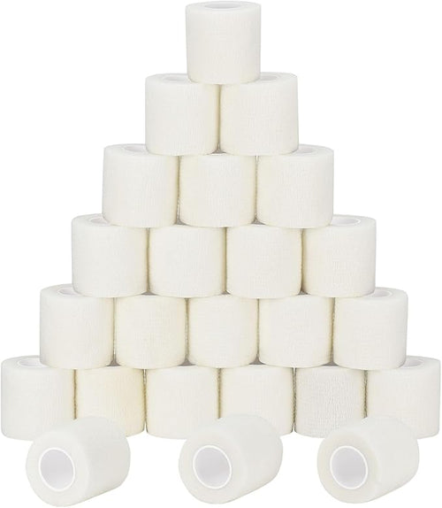 24 Pack Self Adherent Cohesive Wrap Bandages Non Woven Cohesive Bandage Elastic by Sagafly