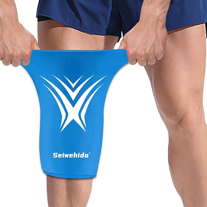 Extended Leg Knee Ice Pack Wrap by SEIWEHIDO