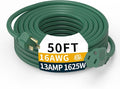 50FT 16/3 Gauge Green Outdoor Extension Cord Waterproof Heavy Duty, 3 Prong by primoWire
