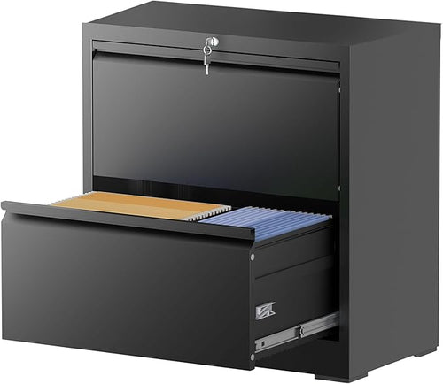 2 Drawer Lateral File Cabinet by Unknown