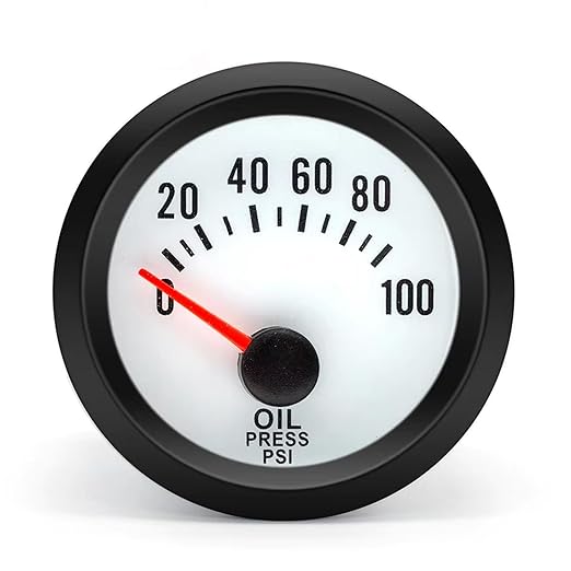 2" 52mm Oil Pressure Gauge 0-100 PSI Digital Blue LED Press Meter - Image 4