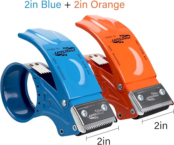 PROSUN 2 Pack Metal Packing Tape Dispenser Gun:2-inch Wide Tape Dispenser / - Image 8