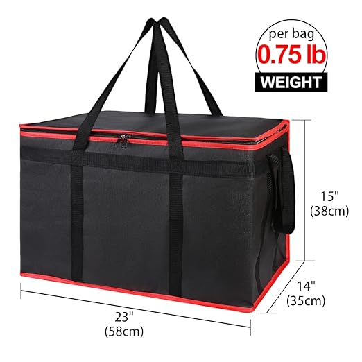 Bodaon 5-Pack Cooler Insulated Food Delivery Bag, Rideshare Delivery Bag - Image 2
