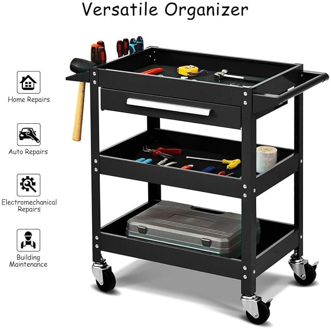 ERGOMASTER Metal Service Utility Cart - Image 8