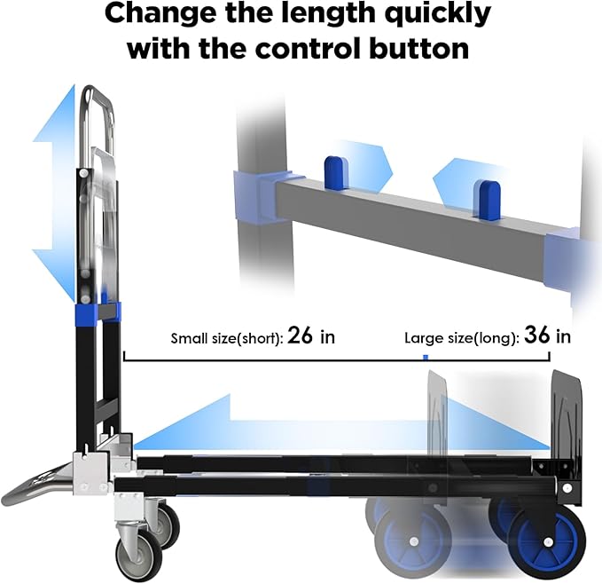 3 in 1 Convertible Hand Truck Dolly Cart - Image 2
