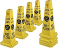 26.5" Caution Cones, 4-Sided Visible Safety Signs by OranclUS