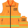 YOWESHOP Lightweight Zip-Up Safety Vest by YOWESHOP