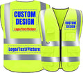 BeautyWill Custom Logo Safety Vest Class2 High Visibility Reflective Vest by BeautyWill
