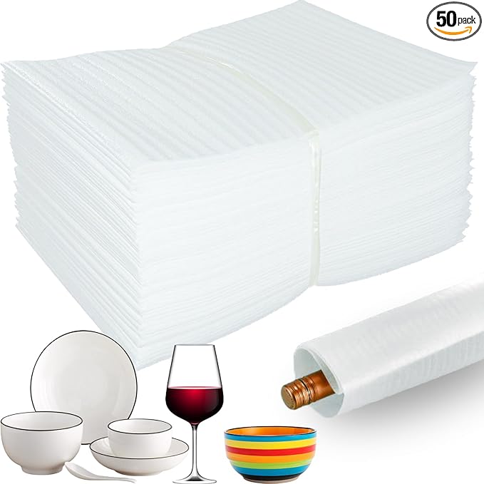 50PCS Foam Pouches, packing supplies, Foam Wrap Pouches by V-chen