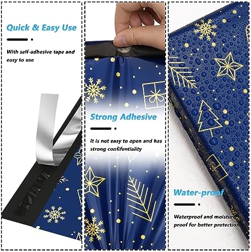 Christmas Poly Mailer 14.5x19 Inch 50 Pcs - Image 3
