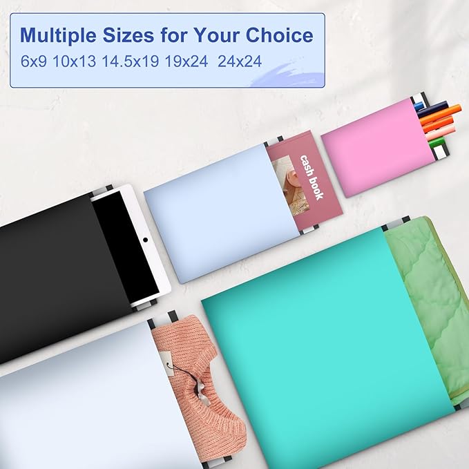 Poly Mailers 10x13 Inch 200 Pcs, Light Blue Shipping Bags, Mailing Envelopes - Image 7
