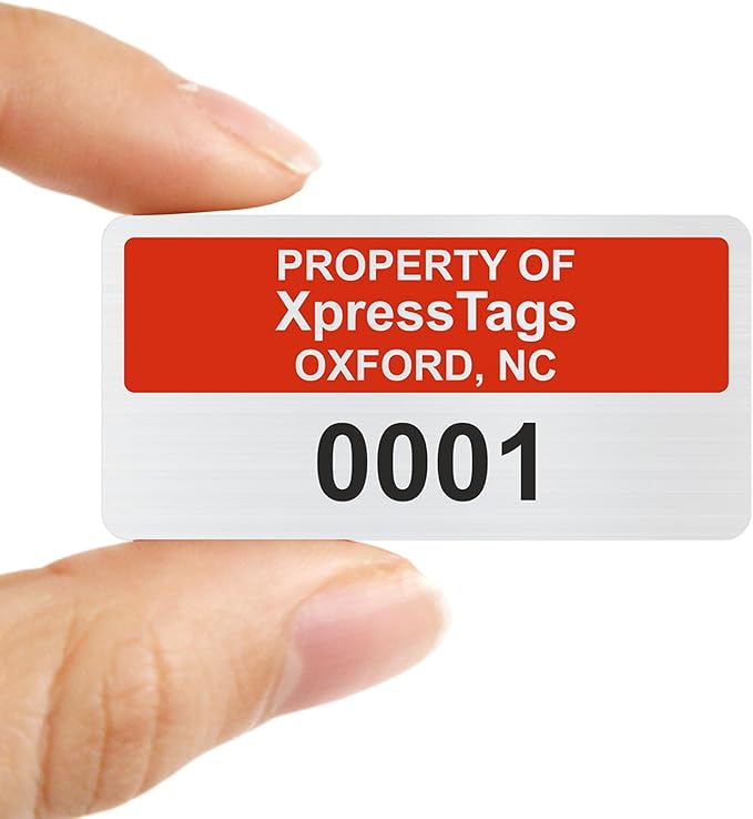 XpressTags 1" x 2" Custom Asset Tags - Image 8