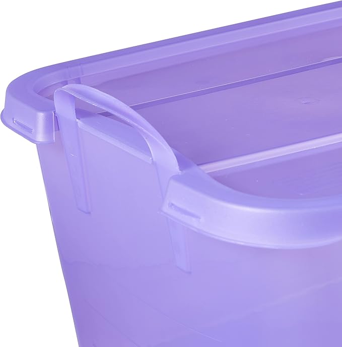 Life Story 24 Pack Light Duty Stackable Storage Bin, 55 Quart Home Organizer - Image 4