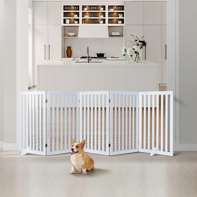unipaws 36”H Free Standing Pet Gate - Image 2