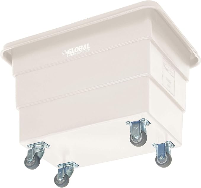 Global Industrial 6 Bushel Plastic Bulk Box Truck, Direct Mount Base, 500 lbs. - Image 9