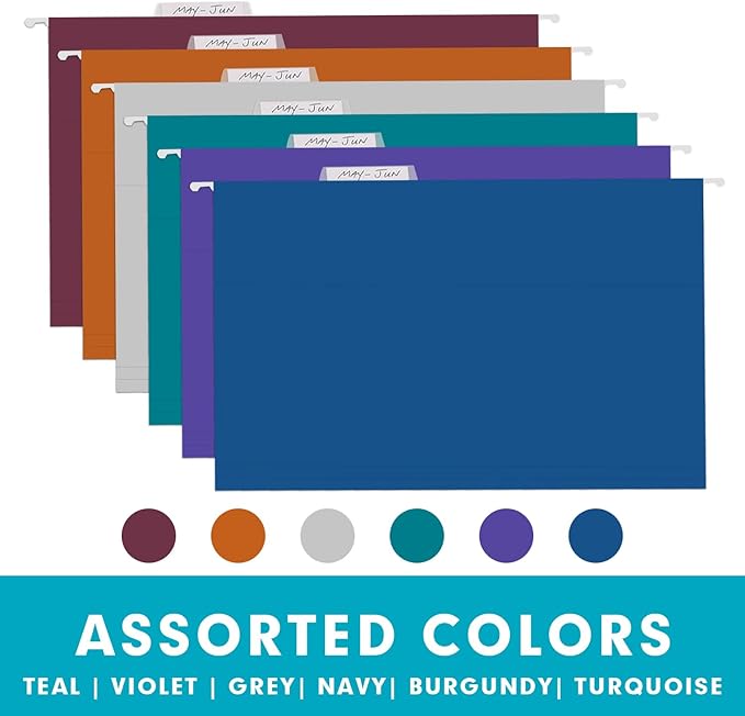 Hanging File Folders, RAZCC 60 Pack Reinforced Hanging Folders Legal Size - Image 3