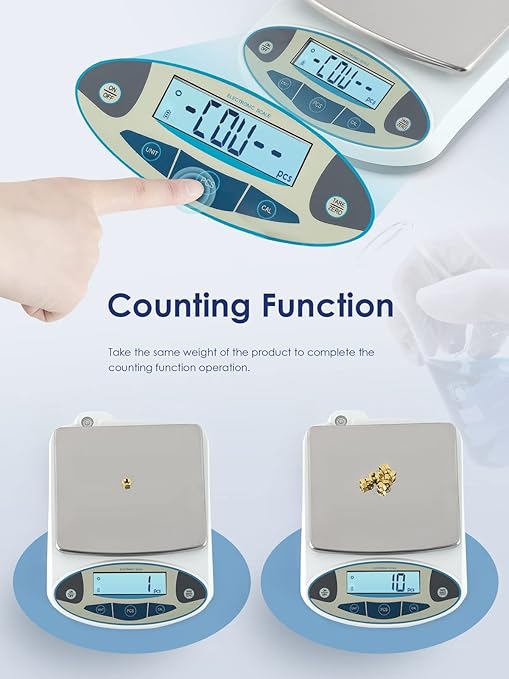 CGOLDENWALL Lab Scale 5000gX0.01 Gram High Precision Laboratory Balance - Image 5