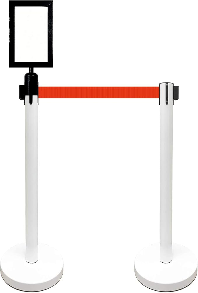 Retractable Stanchion, 6 SPECIALTY Posts + Signframe - Image 2