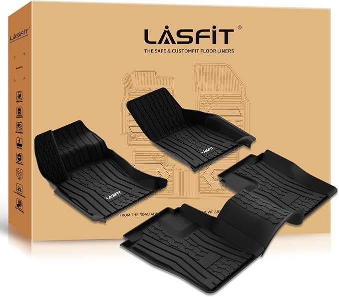 LASFIT Floor Mats Fit for Lincoln Continental 2020 2019 2018 2017, All Weather - Image 8