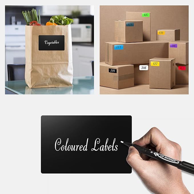 Rectangle Labels Sticker 3×5 Inch Vinyl Floor Stickers Color Coding Name Tags - Image 2