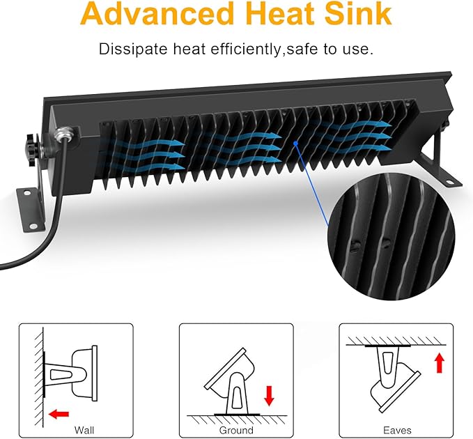 FastDeng 2 Pack LED Shop Lights, 150W 18000lm 5000K Daylight LED Garage Light - Image 8