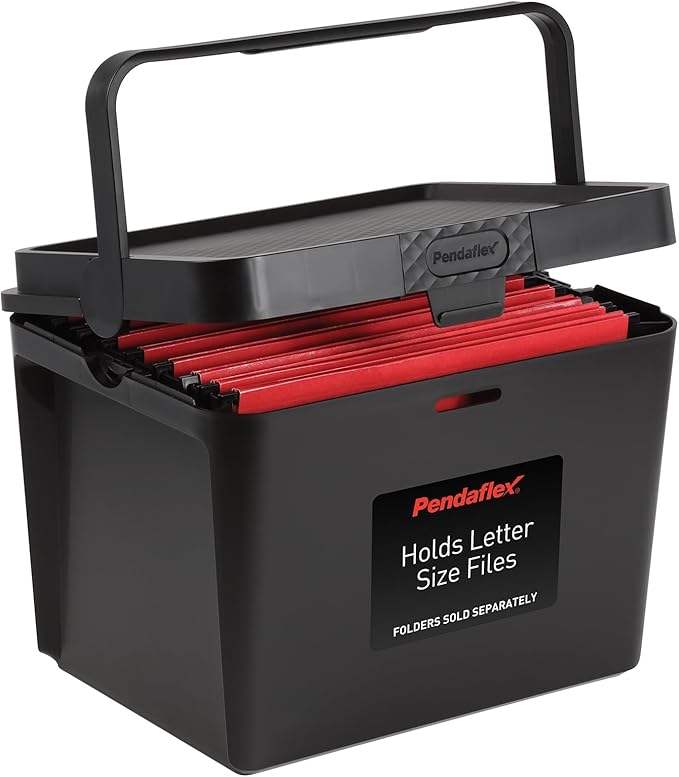 Pendaflex Portable File Box, Letter Size, 14.25" x 9.25" x 11" by TOPSProducts