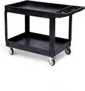 Industrial 2-Shelf Rolling Cart, 550 lbs Capacity Utility Cart by Unknown