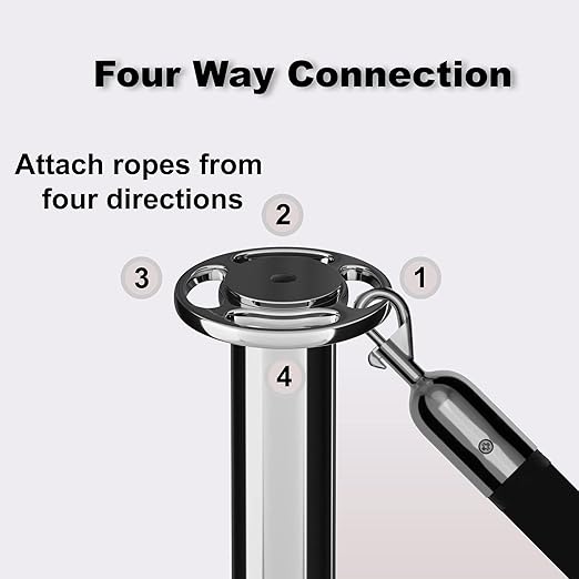 Montour Line Cline Post and Rope Stanchion Set - Image 5