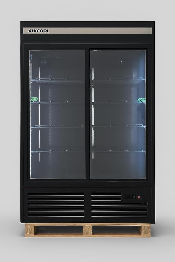 Commercial Beverage Refrigerator Display Fridge, Two SLIDING Glass Door Drink - Image 6