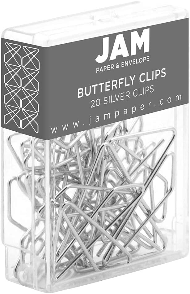JAM PAPER Colorful Butterfly Clips - Image 2