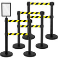 Therwen 6 Pcs Double Retractable Belt Barrier by Therwen