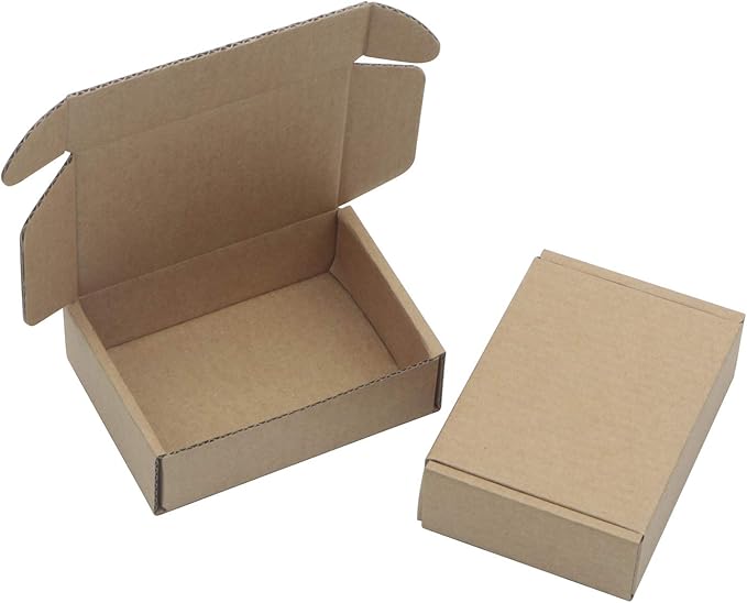 Ellbest 50pcs Kraft Brown Box 1.5mm Thick Cardboard Boxes, 3.6 x 2.6 x 1.2 - Image 8