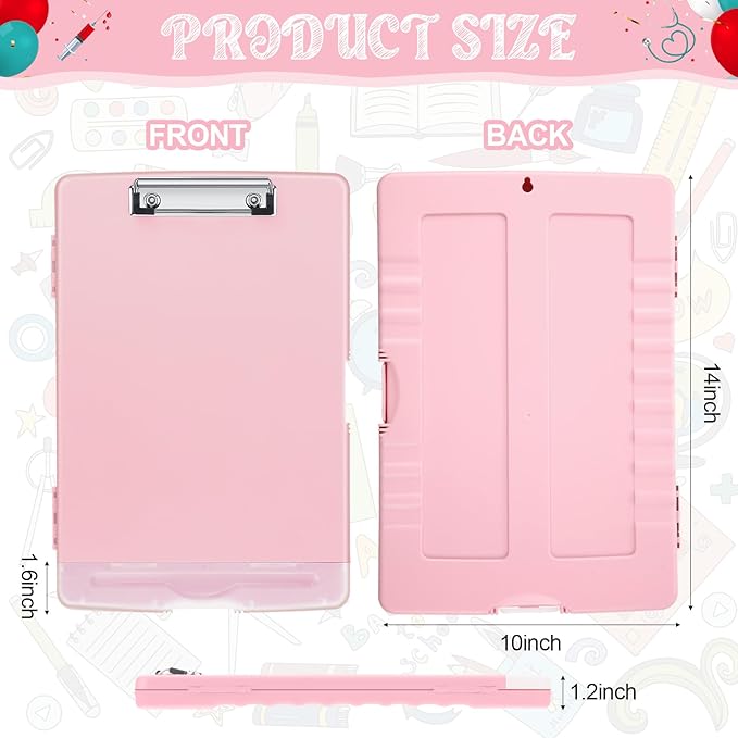 Crtiin 6 Pcs Plastic Clipboard - Image 2