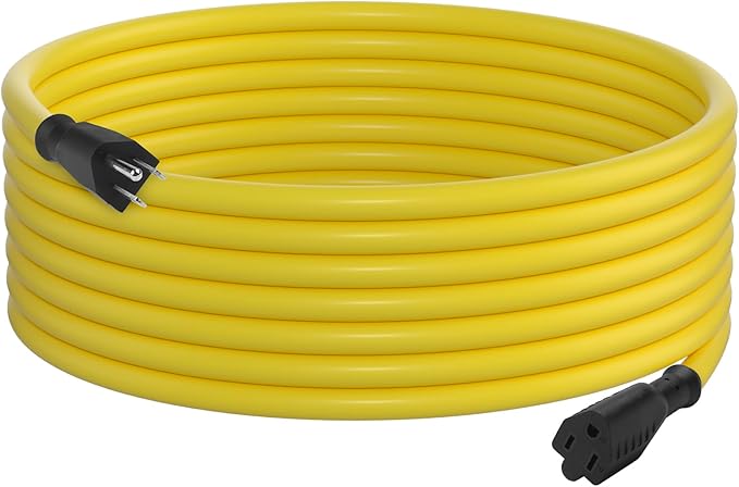 BN-LINK 15ft Outdoor Extension Cord, 12/3 SJTW Heavy Duty Power Cord, 3-Prong - Image 8