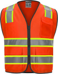 9 Pockets High visibility Class 2 Safety Vest，Hi Vis Vest by DPSAFETY