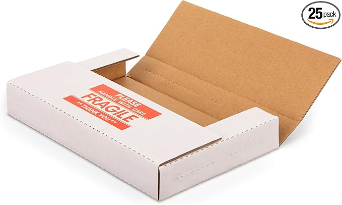 9x6x1.3 inch Mailing Boxes, Business or Home, 25 Pack by SimplifyShipping