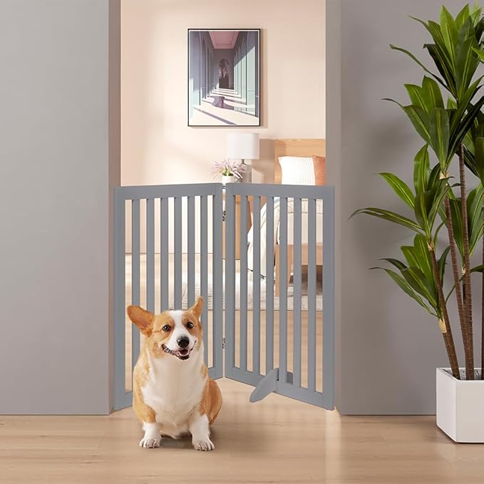unipaws 36”H Free Standing Pet Gate - Image 2