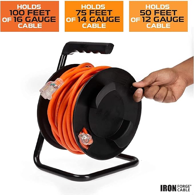 IRON FORGE CABLE Extension Cord Storage Reel - Image 2