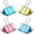 Ufmarine Colored Jumbo Binder Clips 2.4 inch, Extra Large Binder Clips by Ufmarine