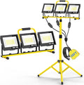 26400LM LED Work Lights with Stand, 3 Adjustable Head Portable Worklight with by ISUERFY-BornforGlowParty