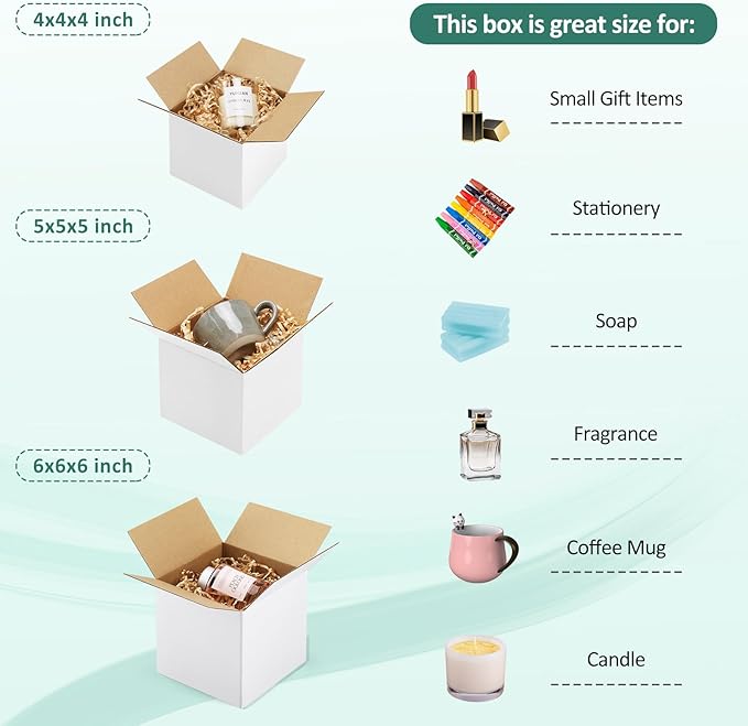 Eupako 30 Pack Small Shipping Boxes Assorted Sizes, Cardboard Boxes - Image 4