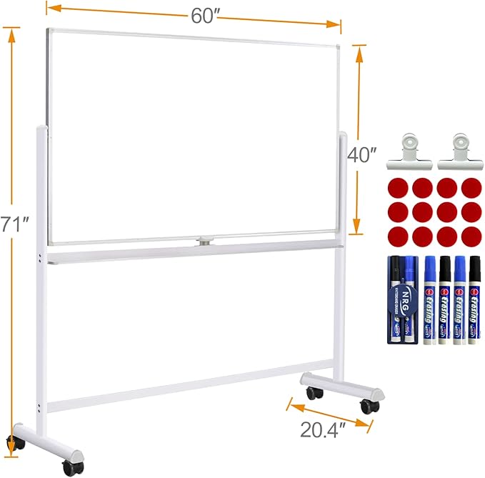 Mobile Whiteboard with Stand - Image 6