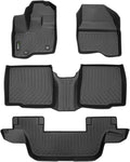 Floor Mats Custom for 2011-2014 Ford Explorer 7 Passenger Bench Seat All by HAFIDI