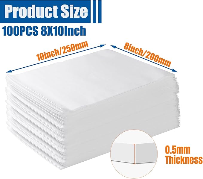 100 Pack Foam Pouches, Cushion Foam Wrap Pouches - Image 2