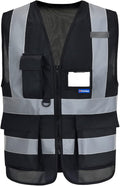 XSmall Womens black safety vest xs by A-SAFETY