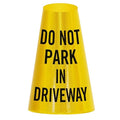 SmartSign “Do Not Park in Driveway” Bright Reflective Cone Message Sleeve by SmartSign